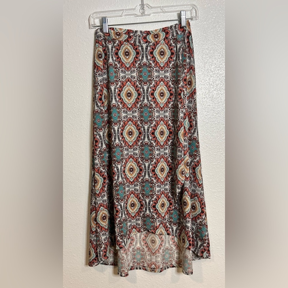 Bobeau Multicolor Patterned Skirt Size XS